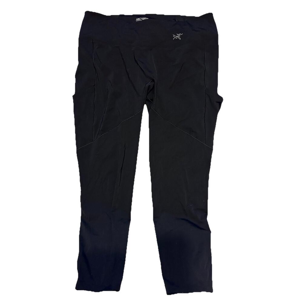 ARC'TERYX Legging Womens XL Climbing Hiking Gym Bottoms Black 25” Cropped